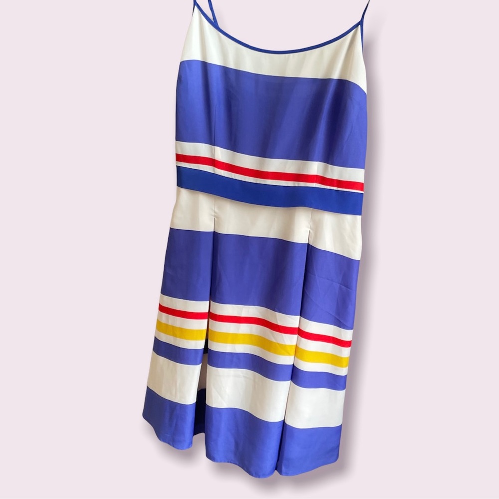 Juicy Couture Striped Pleated Dress with Spaghetti Straps